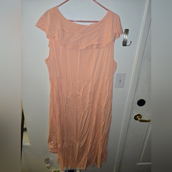 Torrid Pink High-Low Ruffled Sundress - Picture 3 of 4